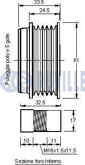 Ruville 541273 - Riemenscheibe, Generator alexcarstop-ersatzteile.com