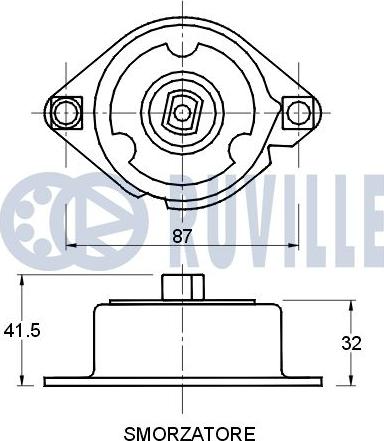 Ruville 541755 - Riemenspanner, Keilrippenriemen alexcarstop-ersatzteile.com