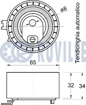 Ruville 541758 - Spannrolle, Zahnriemen alexcarstop-ersatzteile.com