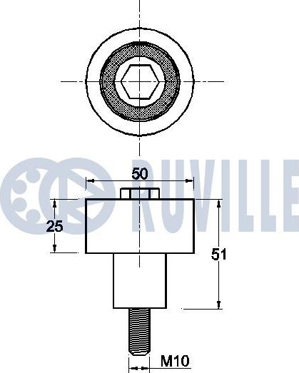 Ruville 542460 - Umlenk / Führungsrolle, Zahnriemen alexcarstop-ersatzteile.com