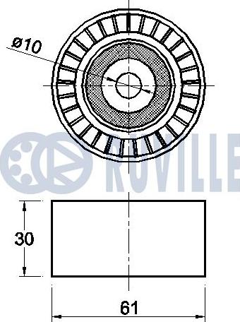 Ruville 542431 - Umlenk / Führungsrolle, Zahnriemen alexcarstop-ersatzteile.com