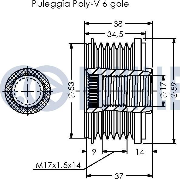 Ruville 542632 - Riemenscheibe, Generator alexcarstop-ersatzteile.com