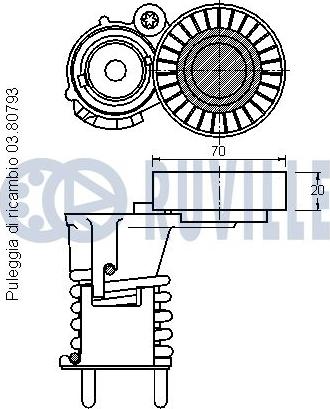 Ruville 542130 - Riemenspanner, Keilrippenriemen alexcarstop-ersatzteile.com