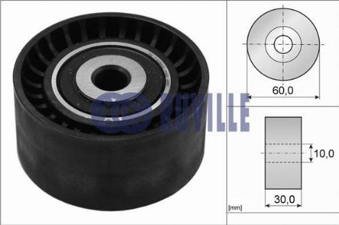 Ruville 55954 - Umlenk / Führungsrolle, Keilrippenriemen alexcarstop-ersatzteile.com