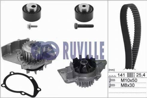 Ruville 55921711 - Wasserpumpe + Zahnriemensatz alexcarstop-ersatzteile.com