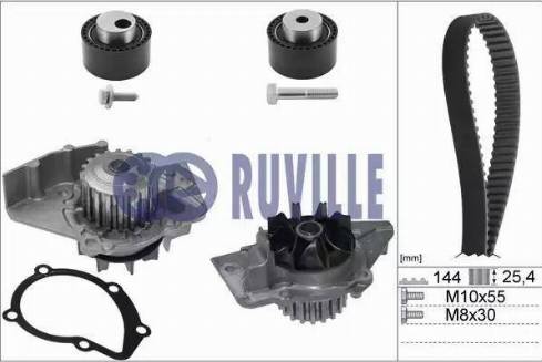 Ruville 55921731 - Wasserpumpe + Zahnriemensatz alexcarstop-ersatzteile.com