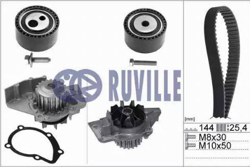 Ruville 55971721 - Wasserpumpe + Zahnriemensatz alexcarstop-ersatzteile.com