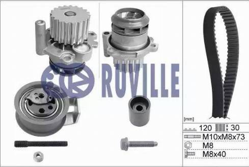 Ruville 55494701 - Wasserpumpe + Zahnriemensatz alexcarstop-ersatzteile.com