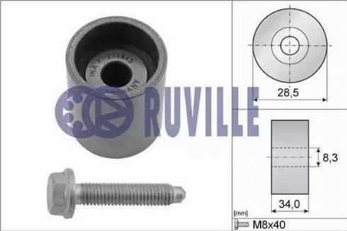 Ruville 55465 - Umlenk / Führungsrolle, Zahnriemen alexcarstop-ersatzteile.com