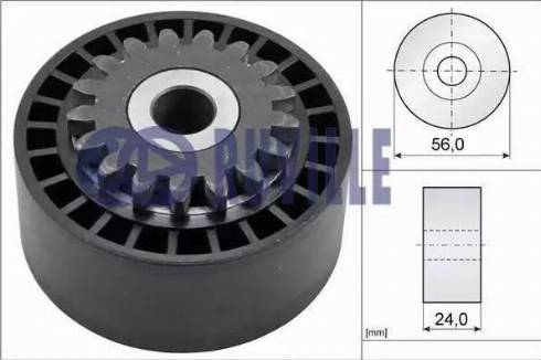 Ruville 55550 - Umlenk / Führungsrolle, Keilrippenriemen alexcarstop-ersatzteile.com