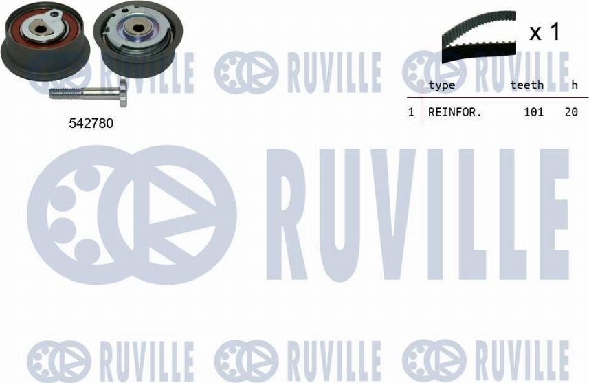 Ruville 550493 - Zahnriemensatz alexcarstop-ersatzteile.com