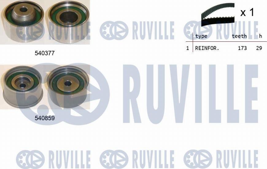 Ruville 550440 - Zahnriemensatz alexcarstop-ersatzteile.com