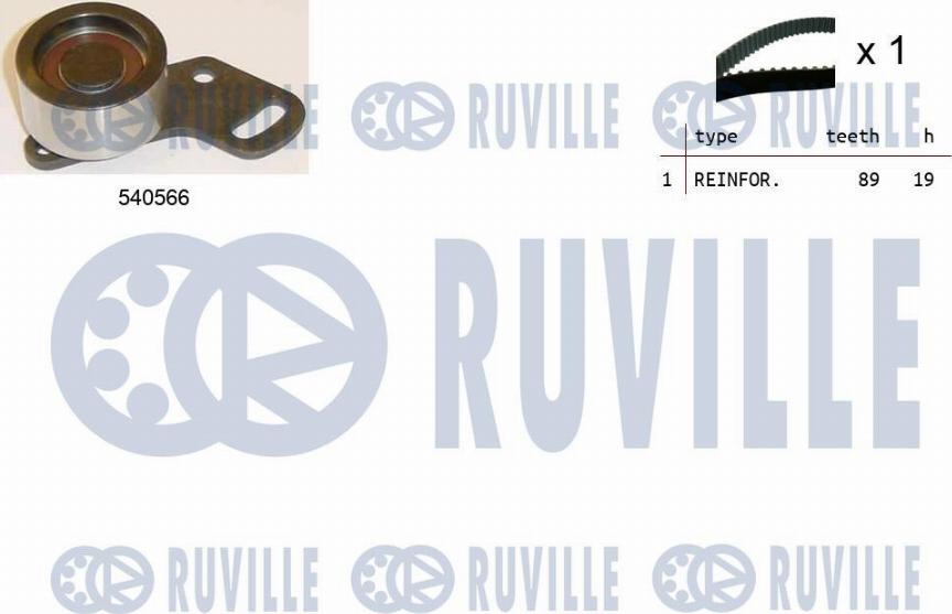 Ruville 550459 - Zahnriemensatz alexcarstop-ersatzteile.com