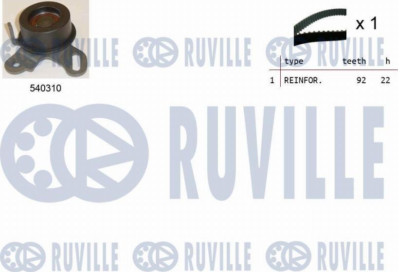 Ruville 550450 - Zahnriemensatz alexcarstop-ersatzteile.com