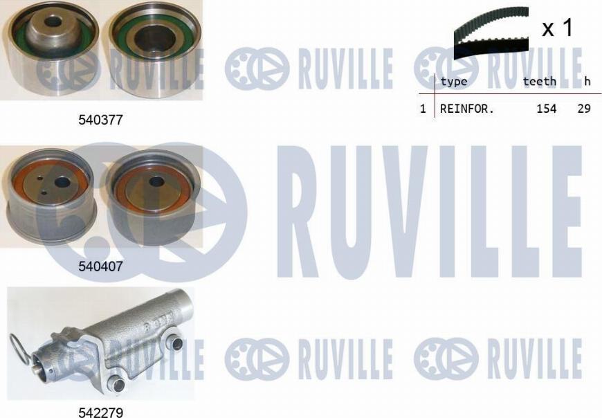 Ruville 550463 - Zahnriemensatz alexcarstop-ersatzteile.com