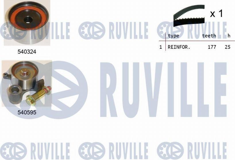 Ruville 550484 - Zahnriemensatz alexcarstop-ersatzteile.com