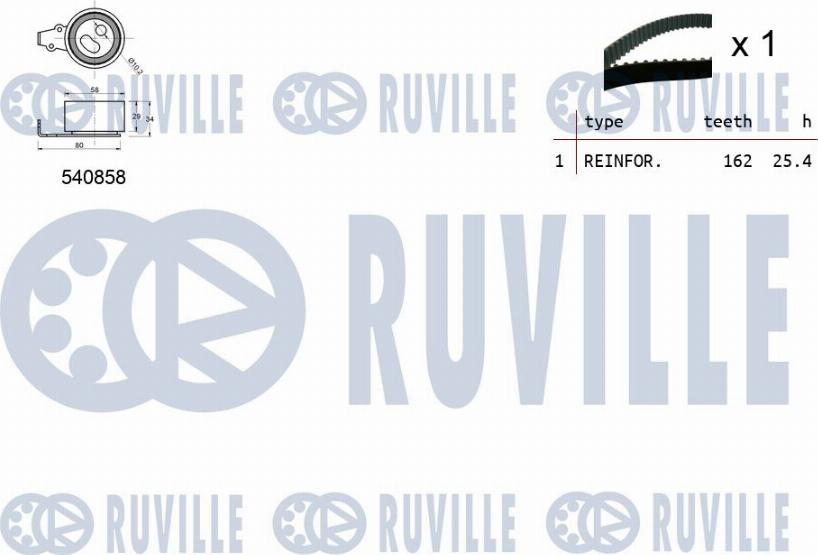 Ruville 550439 - Zahnriemensatz alexcarstop-ersatzteile.com