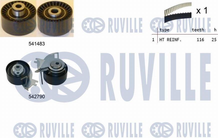 Ruville 550427 - Zahnriemensatz alexcarstop-ersatzteile.com