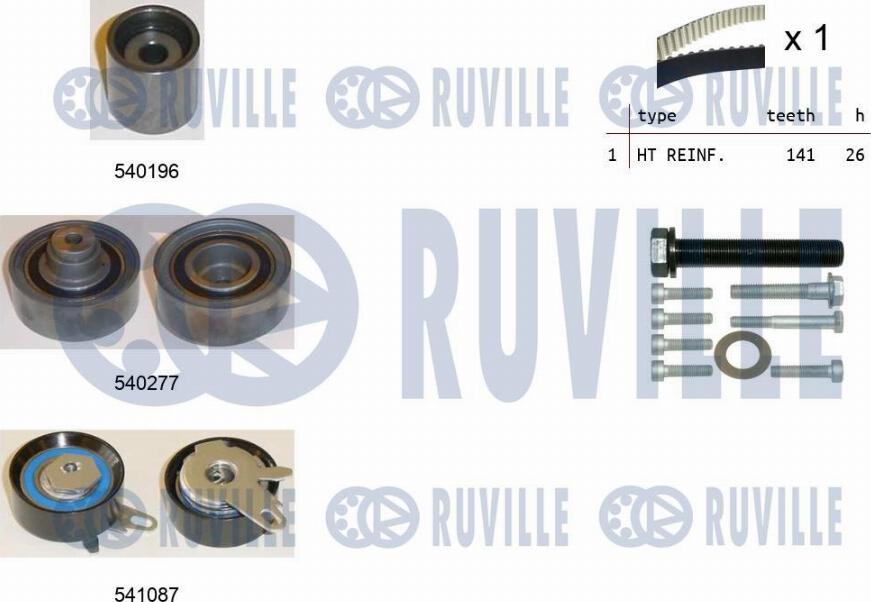 Ruville 550504 - Zahnriemensatz alexcarstop-ersatzteile.com