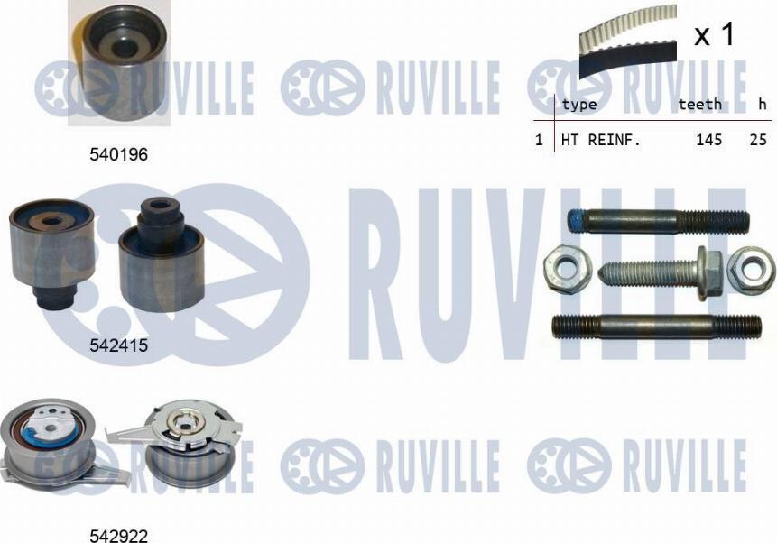 Ruville 550500 - Zahnriemensatz alexcarstop-ersatzteile.com