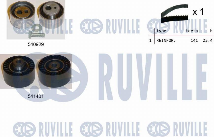 Ruville 550513 - Zahnriemensatz alexcarstop-ersatzteile.com