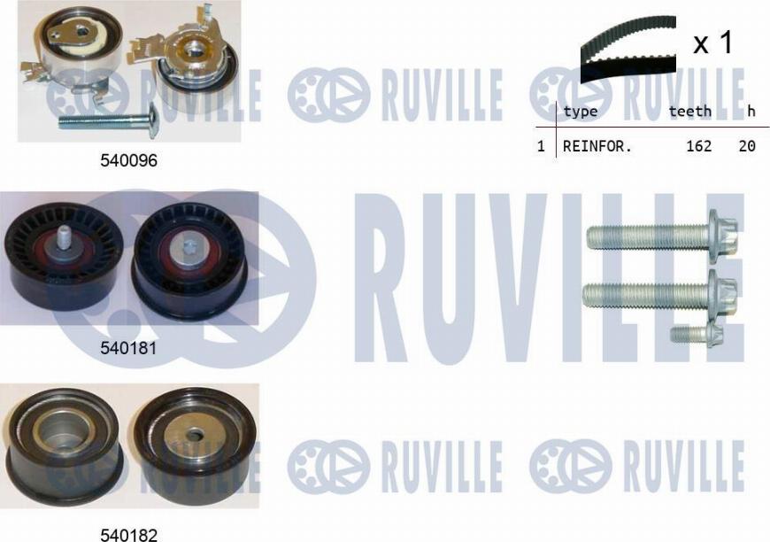 Ruville 550040 - Zahnriemensatz alexcarstop-ersatzteile.com