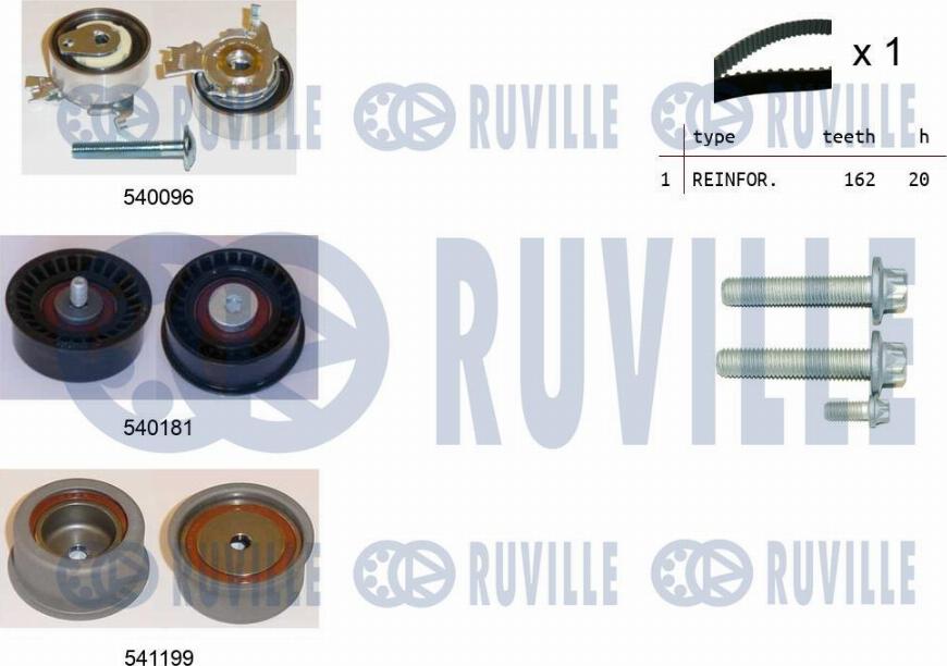 Ruville 550041 - Zahnriemensatz alexcarstop-ersatzteile.com