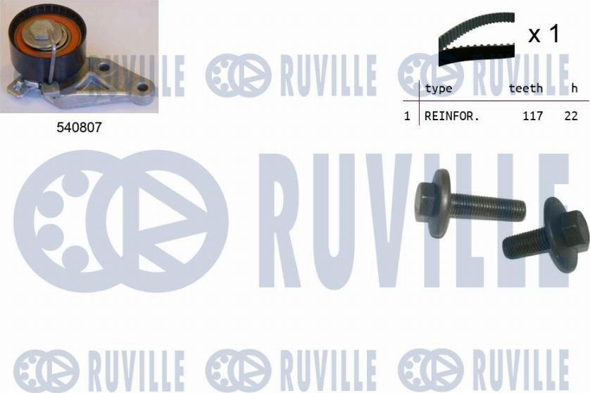 Ruville 550047 - Zahnriemensatz alexcarstop-ersatzteile.com