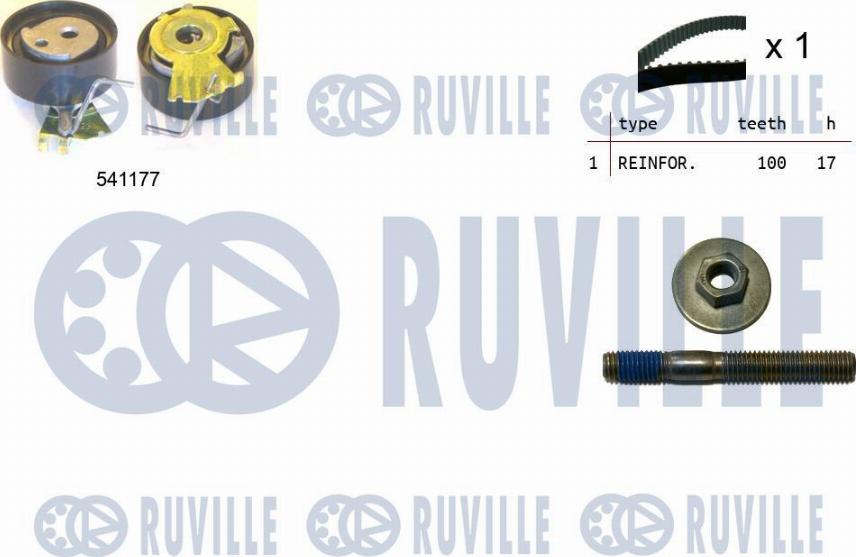 Ruville 550050 - Zahnriemensatz alexcarstop-ersatzteile.com