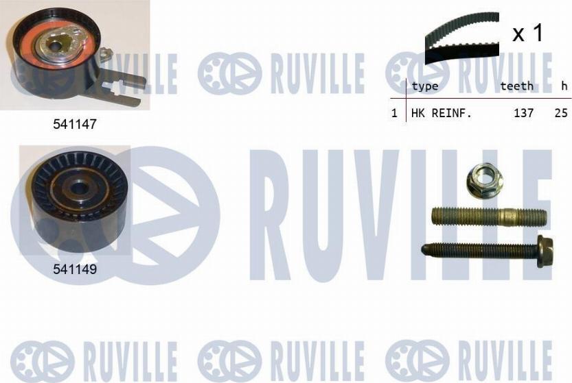 Ruville 550058 - Zahnriemensatz alexcarstop-ersatzteile.com