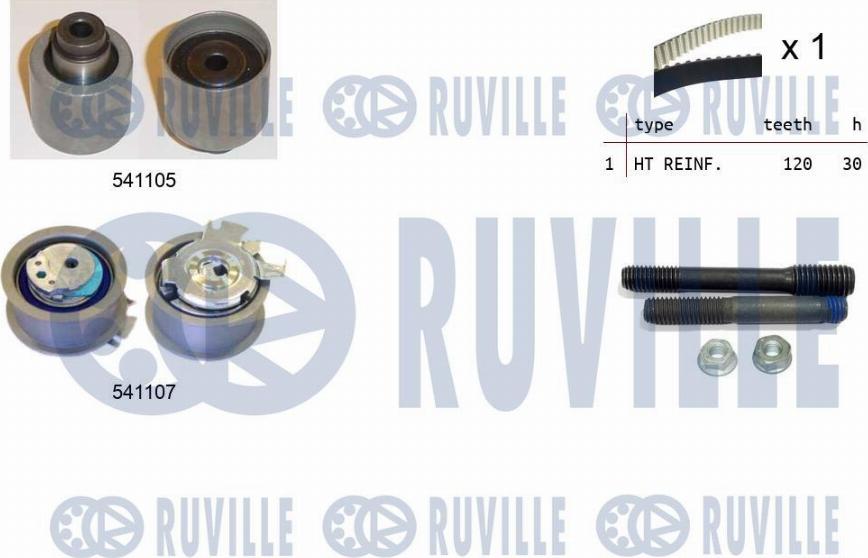 Ruville 550061 - Zahnriemensatz alexcarstop-ersatzteile.com