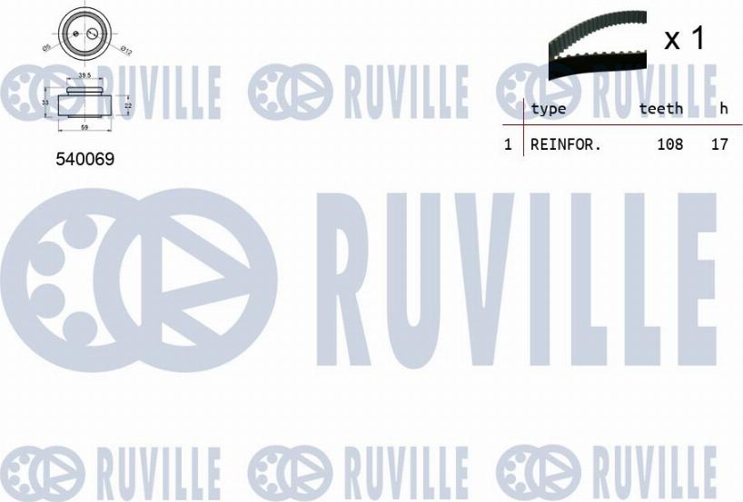 Ruville 550004 - Zahnriemensatz alexcarstop-ersatzteile.com