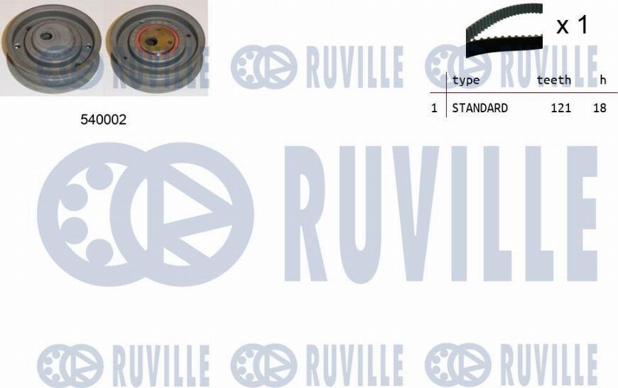 Ruville 550008 - Zahnriemensatz alexcarstop-ersatzteile.com