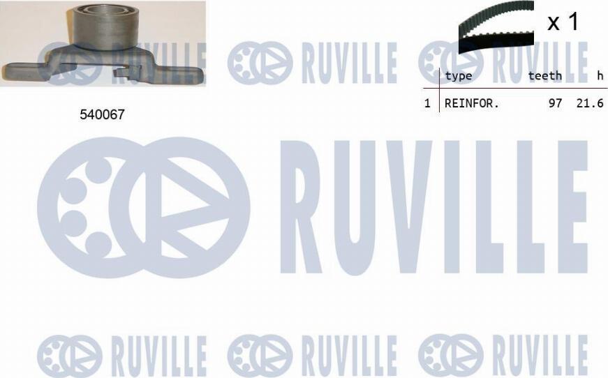 Ruville 550086 - Zahnriemensatz alexcarstop-ersatzteile.com