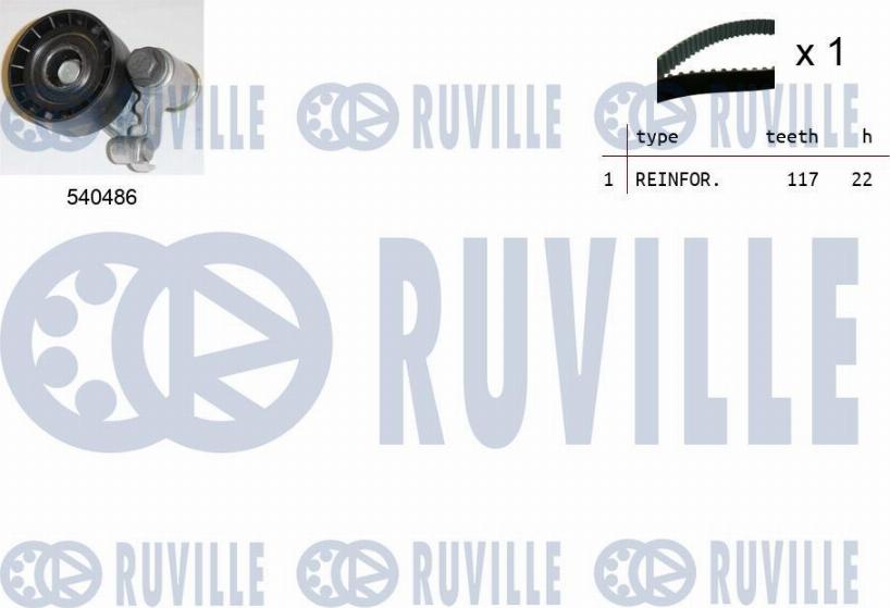 Ruville 550029 - Zahnriemensatz alexcarstop-ersatzteile.com