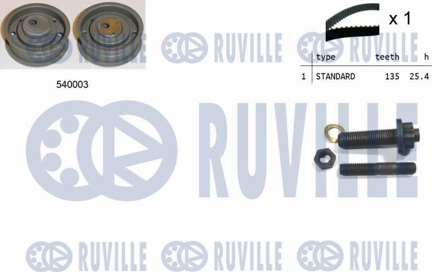 Ruville 550071 - Zahnriemensatz alexcarstop-ersatzteile.com