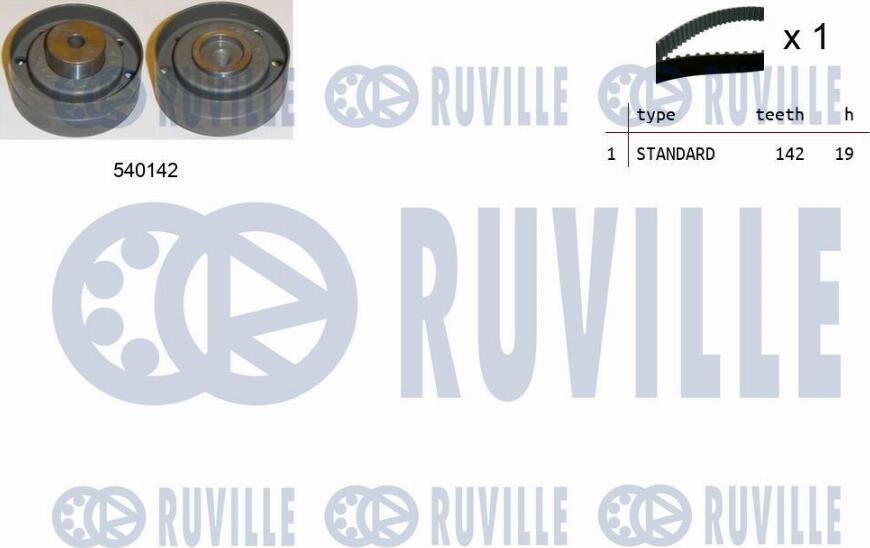 Ruville 550199 - Zahnriemensatz alexcarstop-ersatzteile.com