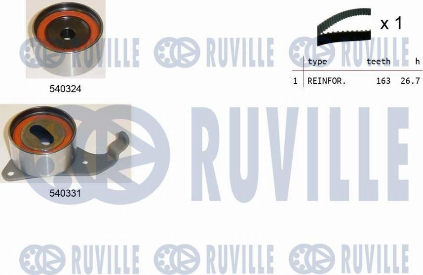 Ruville 550190 - Zahnriemensatz alexcarstop-ersatzteile.com