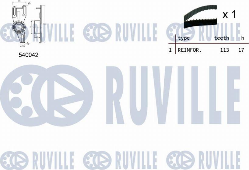 Ruville 550169 - Zahnriemensatz alexcarstop-ersatzteile.com