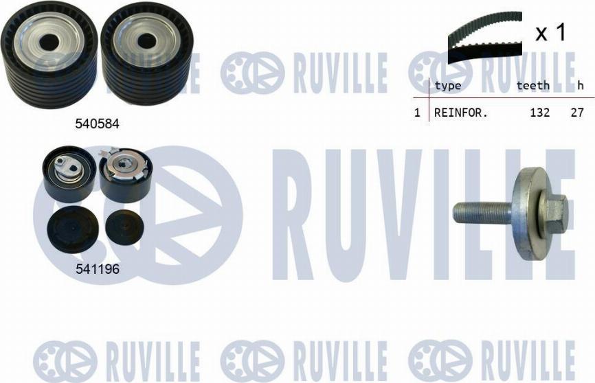 Ruville 550109 - Zahnriemensatz alexcarstop-ersatzteile.com