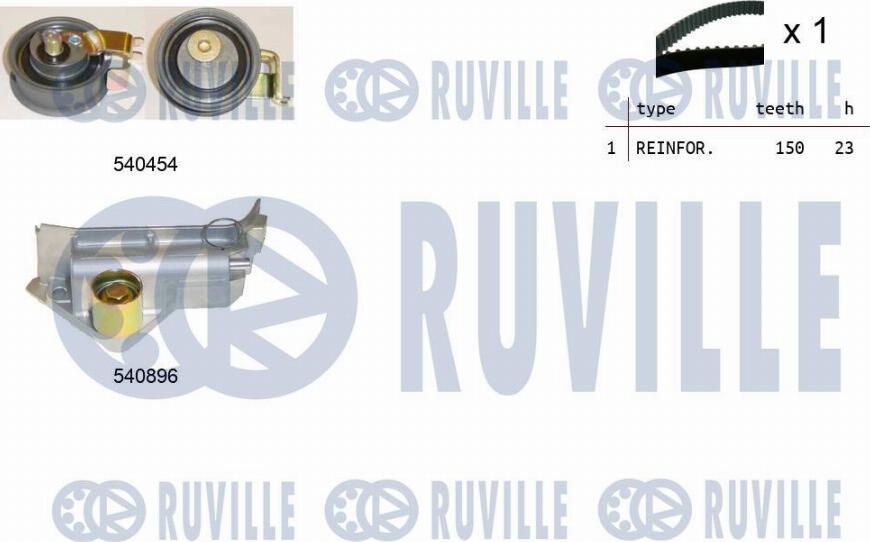 Ruville 550104 - Zahnriemensatz alexcarstop-ersatzteile.com