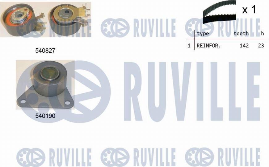 Ruville 550110 - Zahnriemensatz alexcarstop-ersatzteile.com