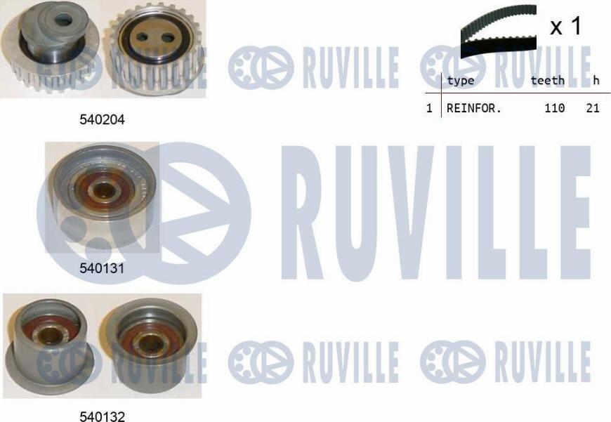 Ruville 550130 - Zahnriemensatz alexcarstop-ersatzteile.com