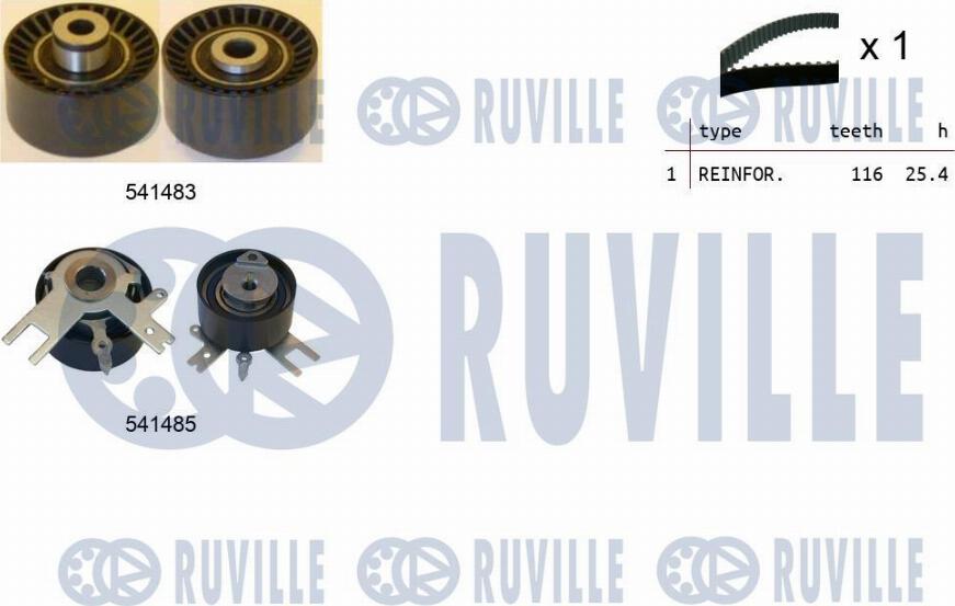 Ruville 550125 - Zahnriemensatz alexcarstop-ersatzteile.com