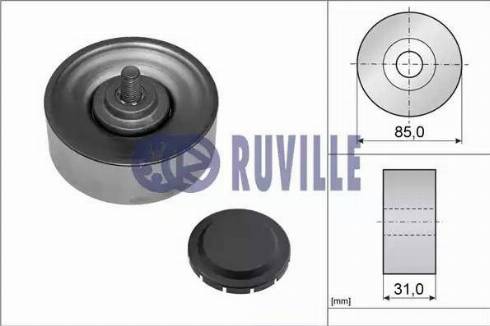 Ruville 55087 - Umlenk / Führungsrolle, Keilrippenriemen alexcarstop-ersatzteile.com