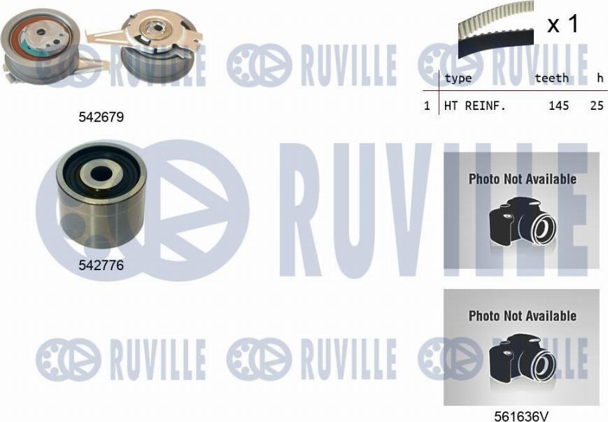 Ruville 5503912 - Wasserpumpe + Zahnriemensatz alexcarstop-ersatzteile.com