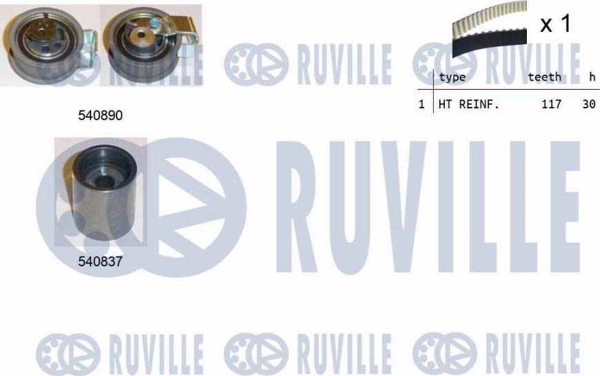 Ruville 550342 - Zahnriemensatz alexcarstop-ersatzteile.com