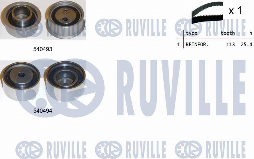 Ruville 550359 - Zahnriemensatz alexcarstop-ersatzteile.com