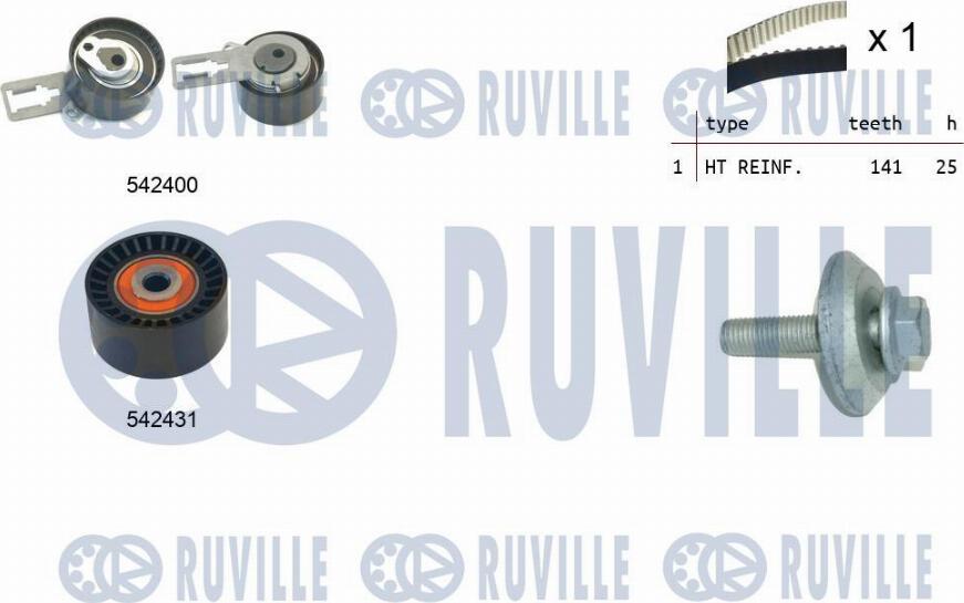 Ruville 550358 - Zahnriemensatz alexcarstop-ersatzteile.com