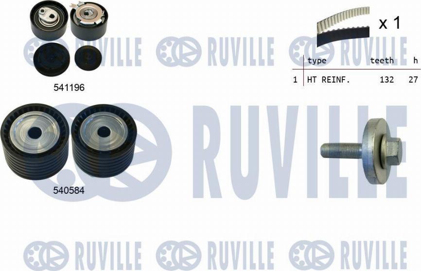 Ruville 550357 - Zahnriemensatz alexcarstop-ersatzteile.com